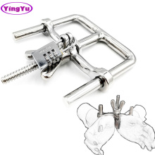 304 Stainless Steel Fetish slave Bdsm Bondage Restraints Handcuff With Password Lock Adult Games Sex Toys For Men Women Couples