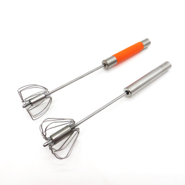 As Seen on TV 12 Inch Long Handle Stainless Steel Rotation Egg Whisk