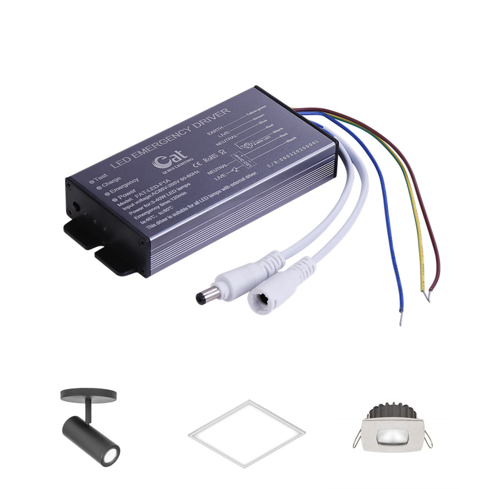 Kit de conversão de emergência recarregável para lâmpadas LED
