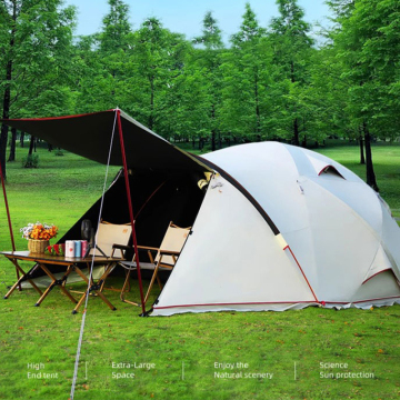 Geodesic Transparent Dome Tent - Waterproof Outdoor Glamping Tent