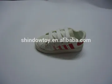 white mini sport shoes keychain