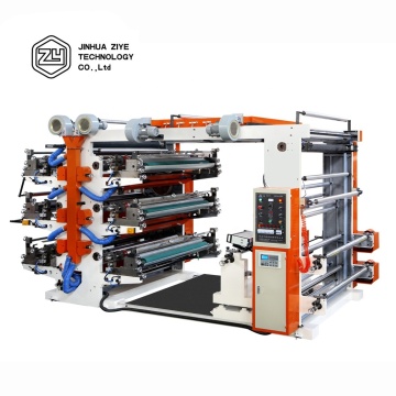 FP61000 Altı Renkli Lexo Dar Fleksografik Baskı Pres Makinesi