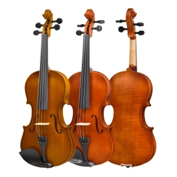 Violino 5 Corde 4/4 Yinfente Fatto A Mano Abete Acero Con Custodia E Arco Ebano