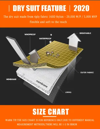 Waterproof Dry Suit for Men: Kayaking, Diving, Fishing, Rafting & Adventure