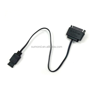 5V 3Pin ARGB Lighting Effect Adapter Cable for CPU Cooler Fans SATA Interface RGB Adapter Cable
