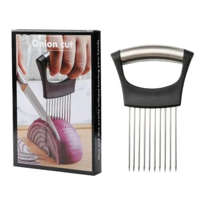 Stainless Steel Slicing Onion Cutter for Onions, Avocados, and Eggs