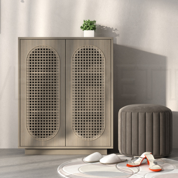 Home Commercial Furniture Wooden Breathable Extra-size Shoe Cabinet