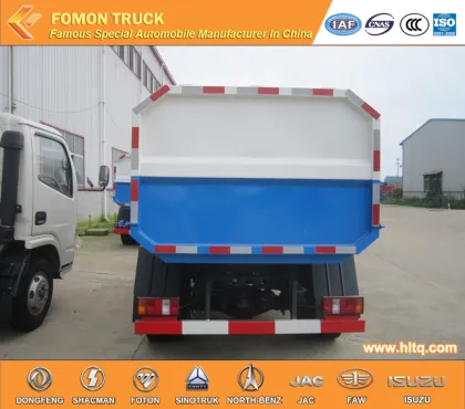 Foton side loader garbage truck light truck 3m3