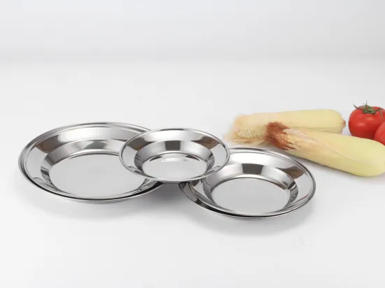 Quality 201 Stainless Steel Plates Kitchenware
