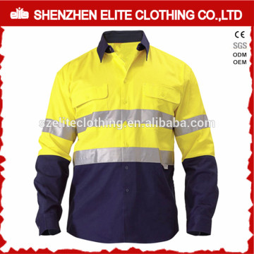 Reflective Safety Workwear Customised Safety Work Shirts unisex