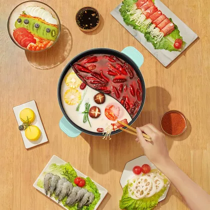 5L Dual Steamboat Pot Yuan Yang Hotpot Electric