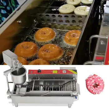 High-Quality 2 Row Doughnut Frying Machine | Mochi Donut & Lokma Maker