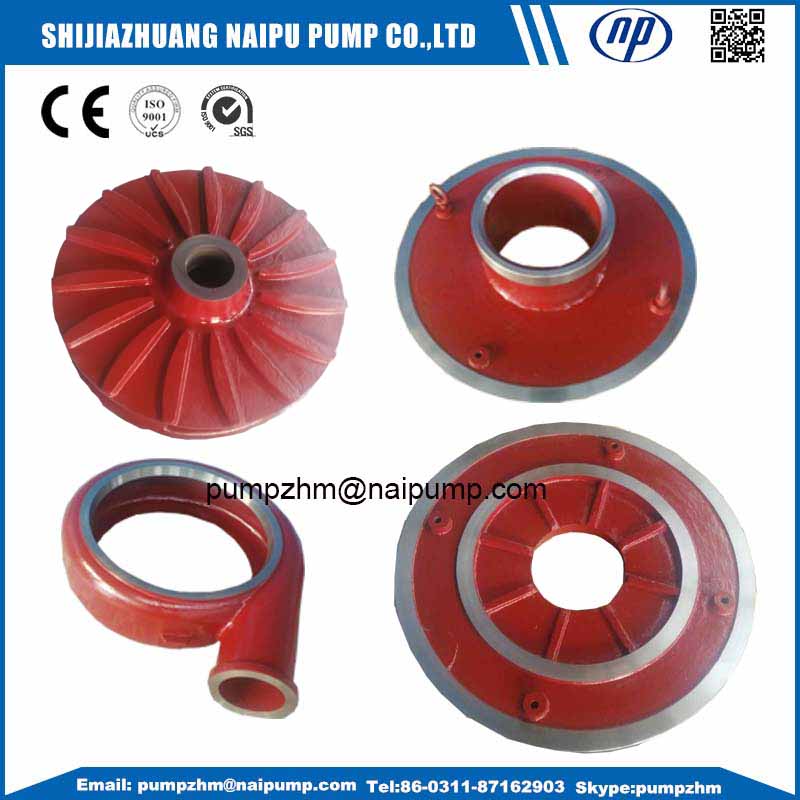 AH gold mining slurry pump wet end parts