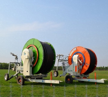 Automated agriculture hose reel irrigation systems