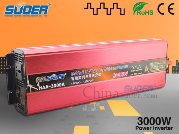 Suoer Digital Display Power Inverter 12V 220V Inverter 3000W