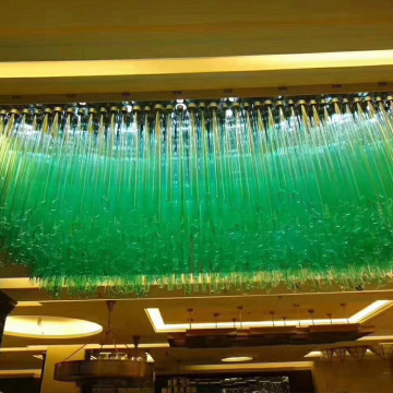 Home hotel luxury green alloy chandelier pendant lamp