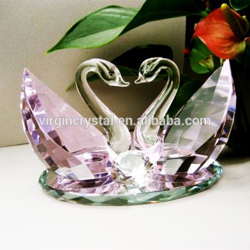 Wedding favors crystal a pair of swans model for wedding table centerpieces