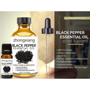 Top Grade 100% Pure Natrual Black Pepper Oil