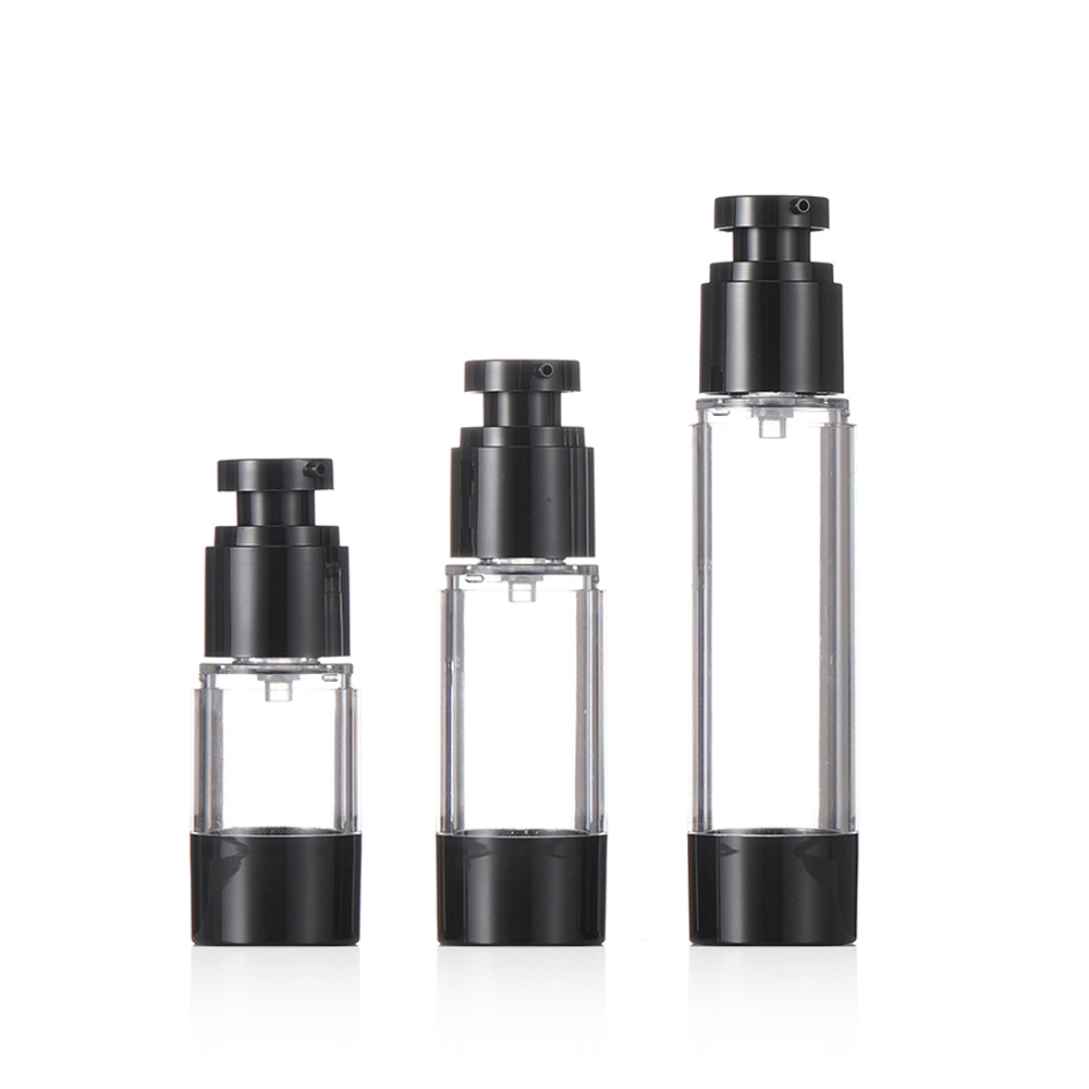 Black Plastic Airless Pump Bottles for Sale