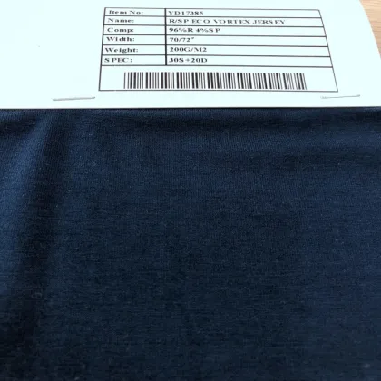 Custom Eco Vortex Jersey Lenzing Spandex Rayon Fabric