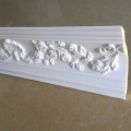 Cetakan Cornice Ceiling Polyurethane Curved Modern