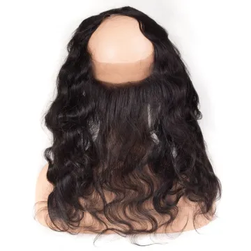 Wholesale Virgin Hair Natural Hairline 360 Lace Frontal Closure With Baby Hair