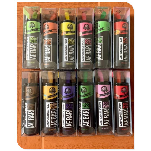 AE BAR 일회용 vape 6000 퍼프 600mAh