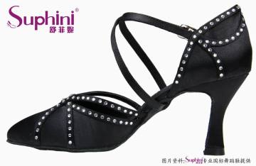 Suphini Stylish Comfort Ballroom Dance Shoes with Crystal