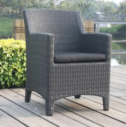 Modern PE rattan Chairs for Coffee Shop Outdoor furniture