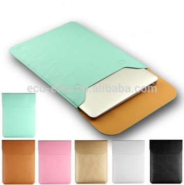 Hot PU Leather Laptop Sleeve Case For Mac Air 11",AIR 13",Retina 12,13.3,15.4 inch,Envelope Bag