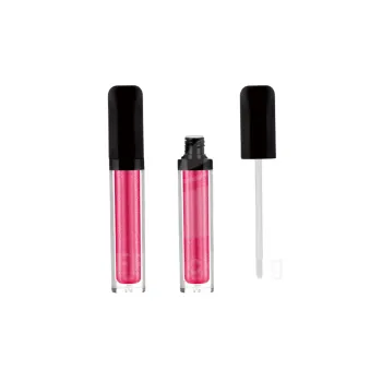 Clear Square Empty Lip Gloss Tubes for Cosmetic Packaging