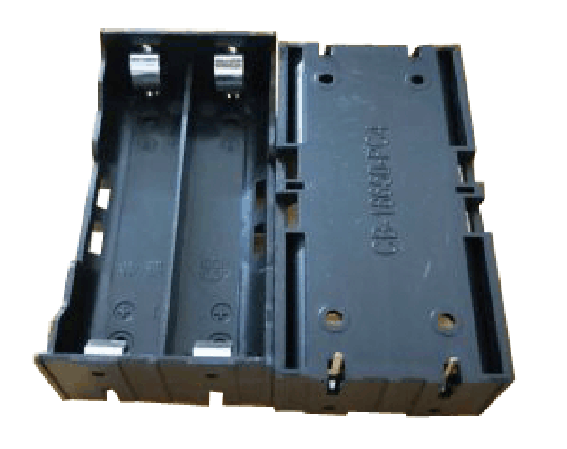 Porta batteria AA a 2 pezzi con perni