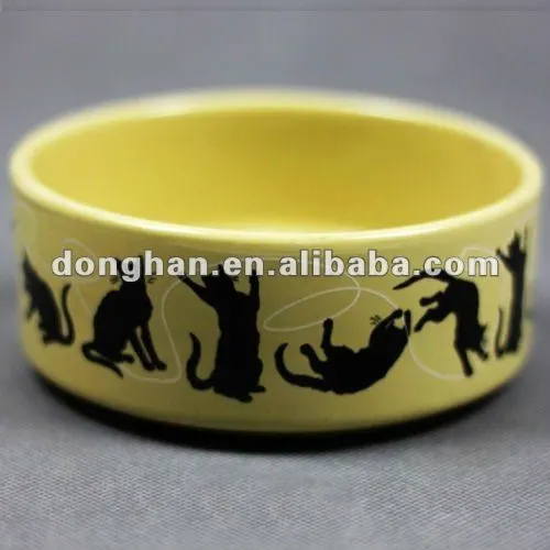 promotional triangle ceramic pet bowl