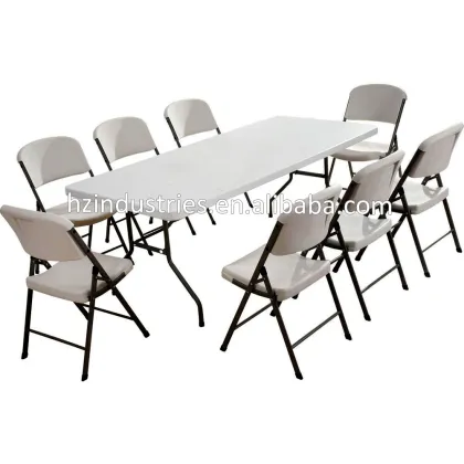 The utility wood round folding dining table