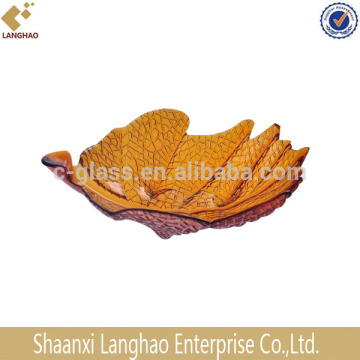 Amber Decorative Glass Plate For Wedding