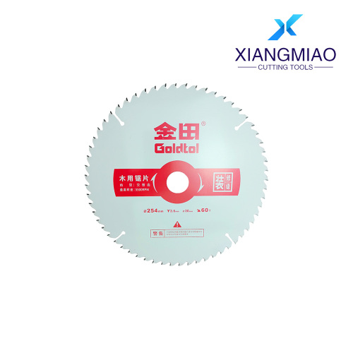 شفرة قطع الخشب جولدتول 254 مم 60T، تجويف 30 مم