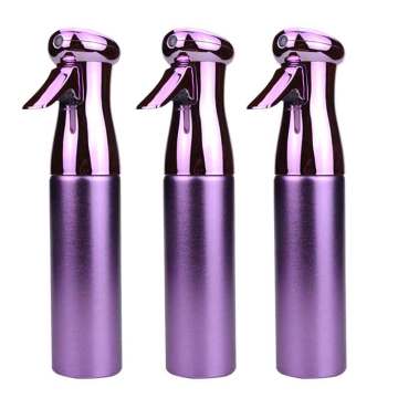 high quality long time continuous hair oil water spray bottle purple plastic aluminum 250ml