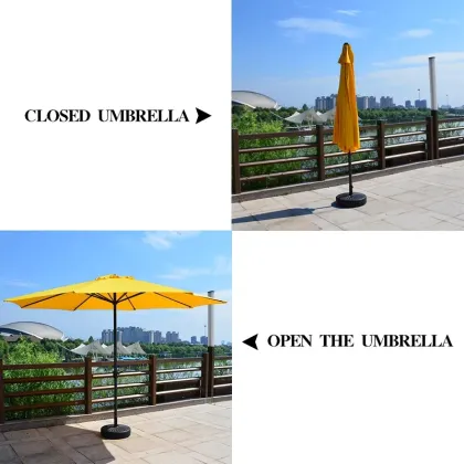 Modern Waterproof Sun Parasols and Outdoor Umbrella Bases for Beach, Garden, and Patio
