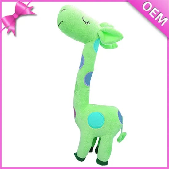 25cm Standing Green Color Giraffe Plush Toy, Plush Giraffe, Stuffed Giraffe Toy