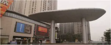 Frame structure building construction for Shopping Plaza