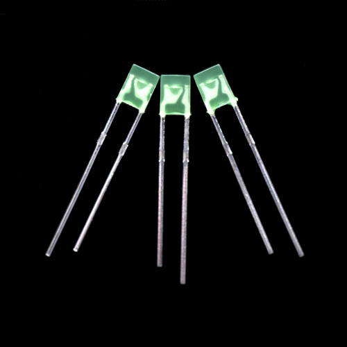 2*3*4 Green Rectangle LED Light Diffused Lens