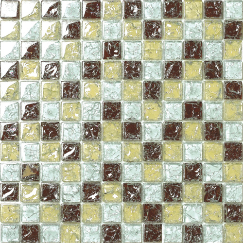 Mixed Size Fashion Cracked Glass Mosaic