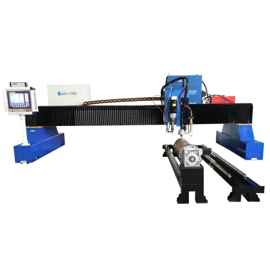 Professional Metal Fabrication: Heavy Duty CA-2060 Gantry Plasma Cutting Machine with Flame Cutting and Drilling Head