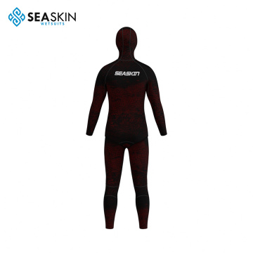 Seaskin 5mm Neoprene OEM Custom Camo Open Cell Wetsuits Fish Hunting Men Diving Wetsuit