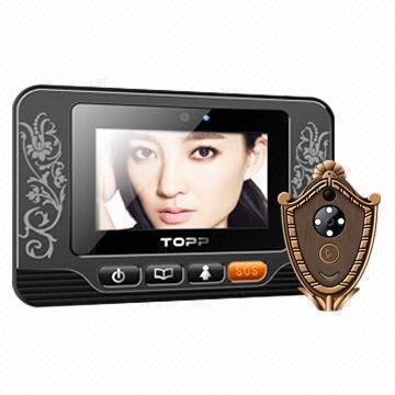 Digital Door Peephole Viewer/Home Security with 37-75mm Fits for Thickness, MMS Function