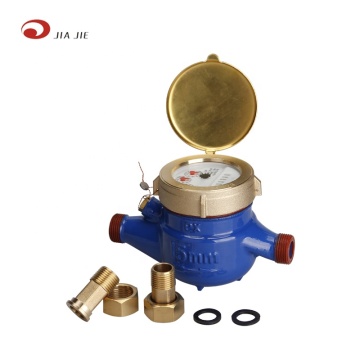 Brass Fittings: 1/2\" Outer Diameter Dry Type Brass Lid Water Meter with Cast Iron Body