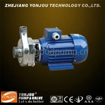 Stainless steel centrifugal pump for sanitary industry/ chemical liquid small flow centrifugal pump/thread connection