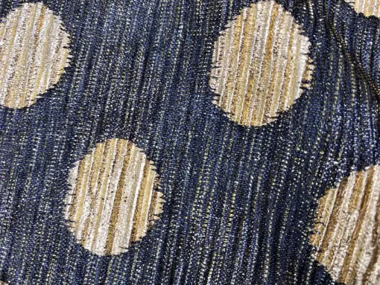 100% Polyester Crushed Pleated Crepe Fabric