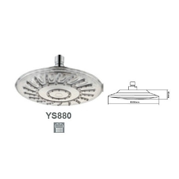 Encantador cromo ABS cabeça de chuveiro LED