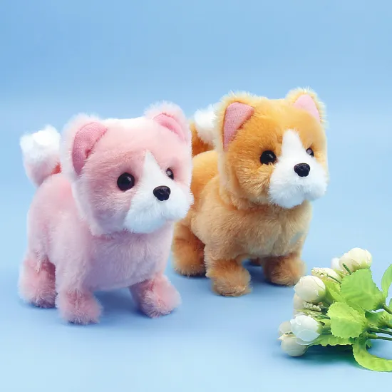 Factory direct selling children's electric toy dog simulation decompression DOG TOY CUTE creative Teddy golden hair multicolor